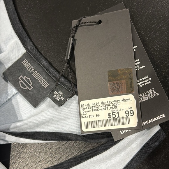 Harley-Davidson Women's National Anthem Twist Back Tank - Skyway Blue - 2XL - Picture 8 of 8